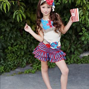 Mustard Pie Ava Shorts in True Blue